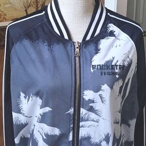 ROCKSTAR Original Men's Uniquely Designed Multi-Colored Zip-Up Jacket Size XXXL